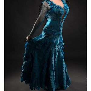 Ballroom smooth dress. Handmade, Swarovski crystals. Great condition.